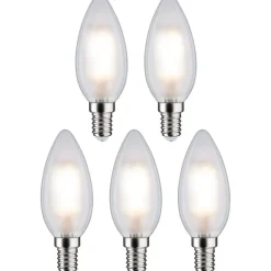 LED-kynttilälamppu Paulmann Candle, E14, 470lm, 4.8W, 2700K, matta, 5kpl