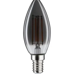 LED-kynttilälamppu Paulmann 1879 Edition Candle, E14, 145lm, 4W, 1800K, filamentti, himmennettävä, savulasi
