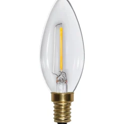 LED-kynttilälamppu Star Trading Soft Glow 353-03-1 Ø35x98mm E14 kirkas 0.8W 2100K 70lm