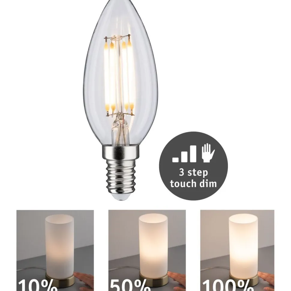 LED-kynttilälamppu Paulmann Candle, E14, 432lm, 5W, 2700K, filamentti, himmennettävä, kirkas