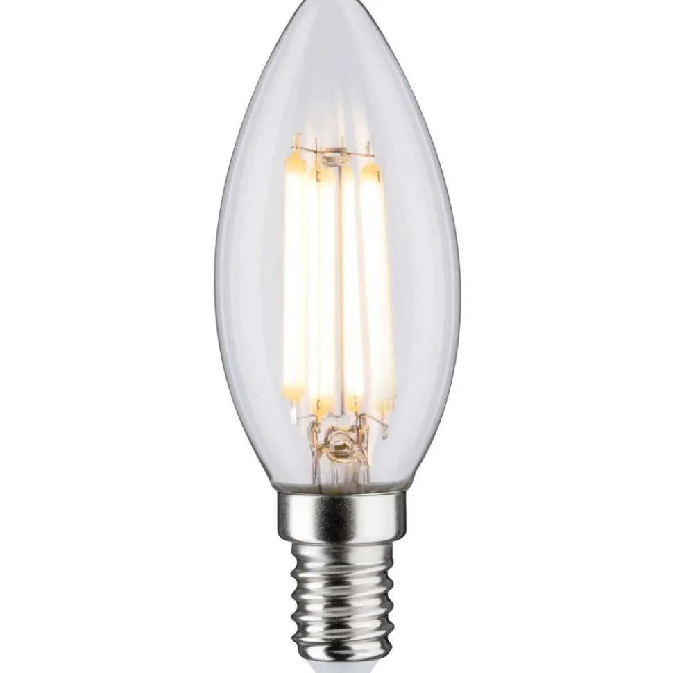 LED-kynttilälamppu Paulmann Candle, E14, 806lm, 5.9W, 2700K, filamentti, himmennettävä, kirkas