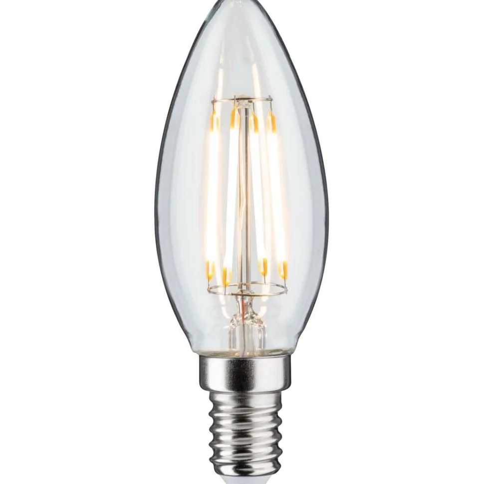 LED-kynttilälamppu Paulmann Candle, E14, 470lm, 4.8W, 2700K, filamentti, himmennettävä, kirkas