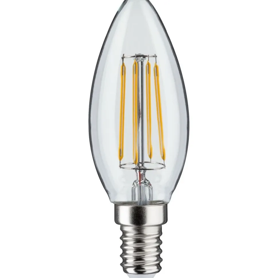 LED-kynttilälamppu Paulmann Candle, E14, 470lm, 4.8W, 2700K, filamentti, himmennettävä, kirkas