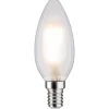 LED-kynttilälamppu Paulmann Candle, E14, 470lm, 5W, 2700K, filamentti, himmennettävä, matta