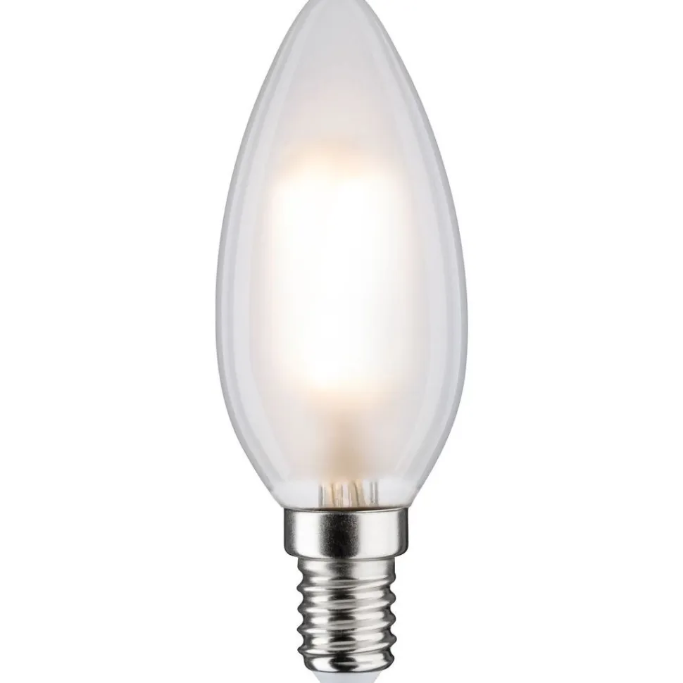 LED-kynttilälamppu Paulmann Candle, E14, 470lm, 5W, 2700K, filamentti, himmennettävä, matta
