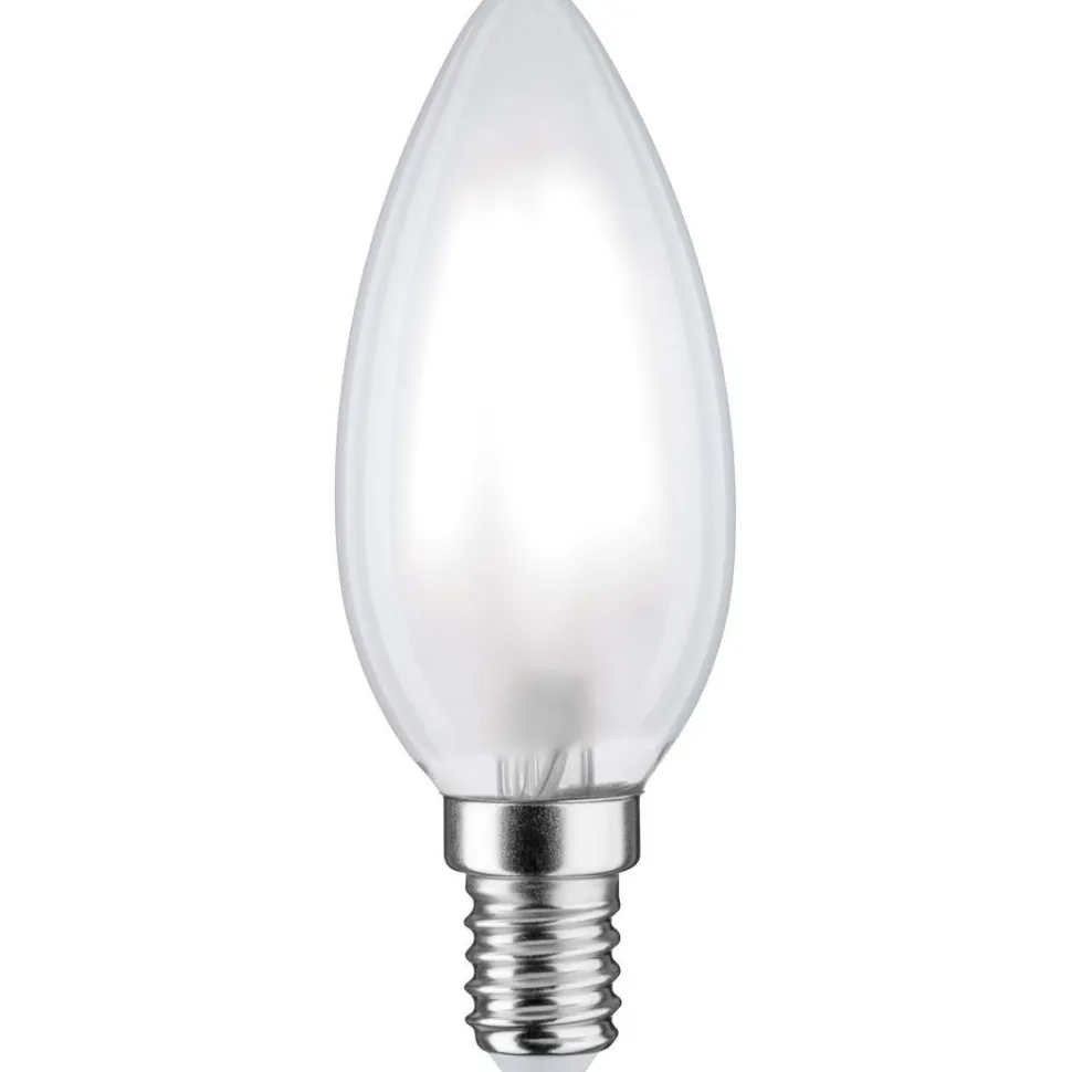 LED-kynttilälamppu Paulmann Candle, E14, 470lm, 5W, 6500K, filamentti, himmennettävä, matta