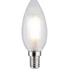 LED-kynttilälamppu Paulmann Candle, E14, 470lm, 5W, 4000K, filamentti, himmennettävä, matta