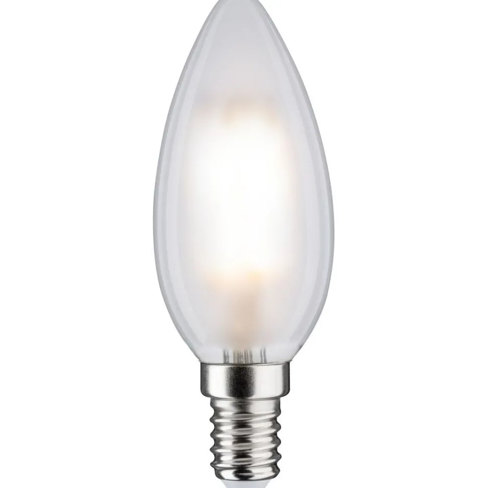 LED-kynttilälamppu Paulmann Candle, E14, 470lm, 5W, 4000K, filamentti, himmennettävä, matta