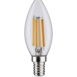 LED-kynttilälamppu Paulmann Candle, E14 806lm, 6.5W, 2700K, filamentti, kirkas