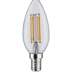 LED-kynttilälamppu Paulmann Candle, E14, 470lm, 4.5W, 2700K, filamentti, kirkas