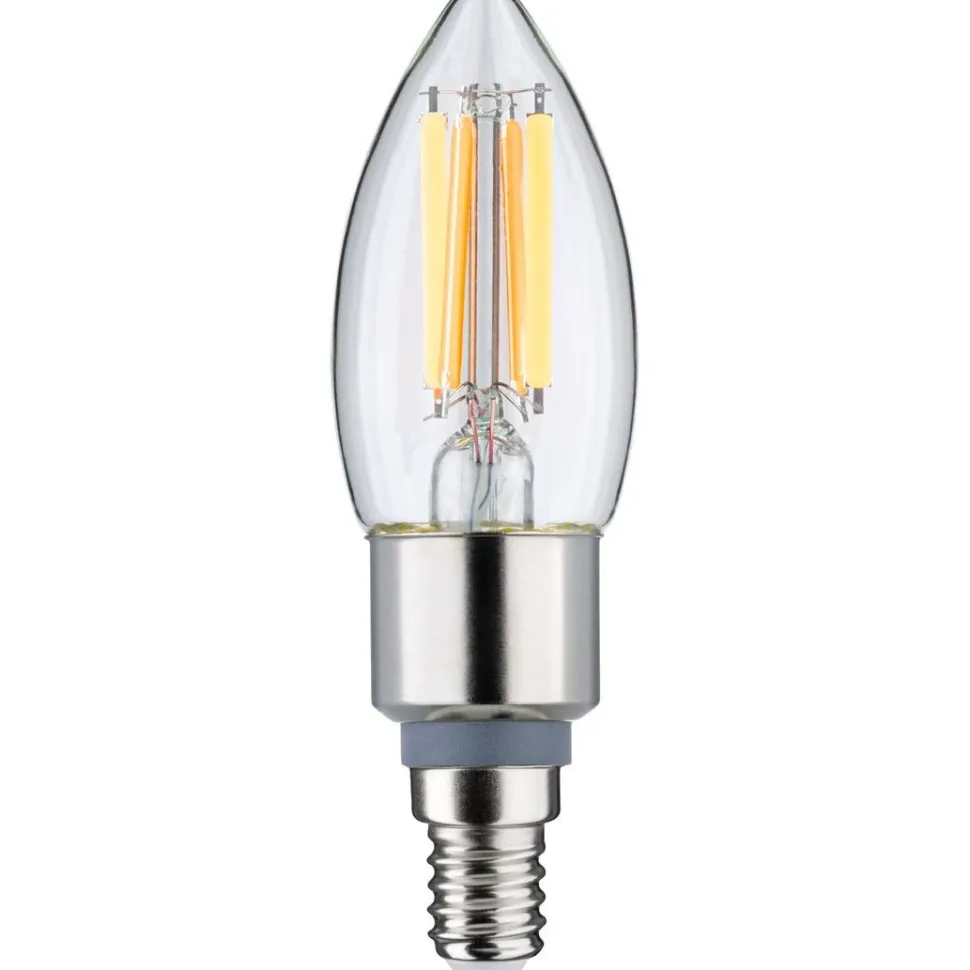 LED-kynttilälamppu Pulmann Candle, E14, 470lm, 5W, filamentti, säädettävä värilämpötila, kirkas