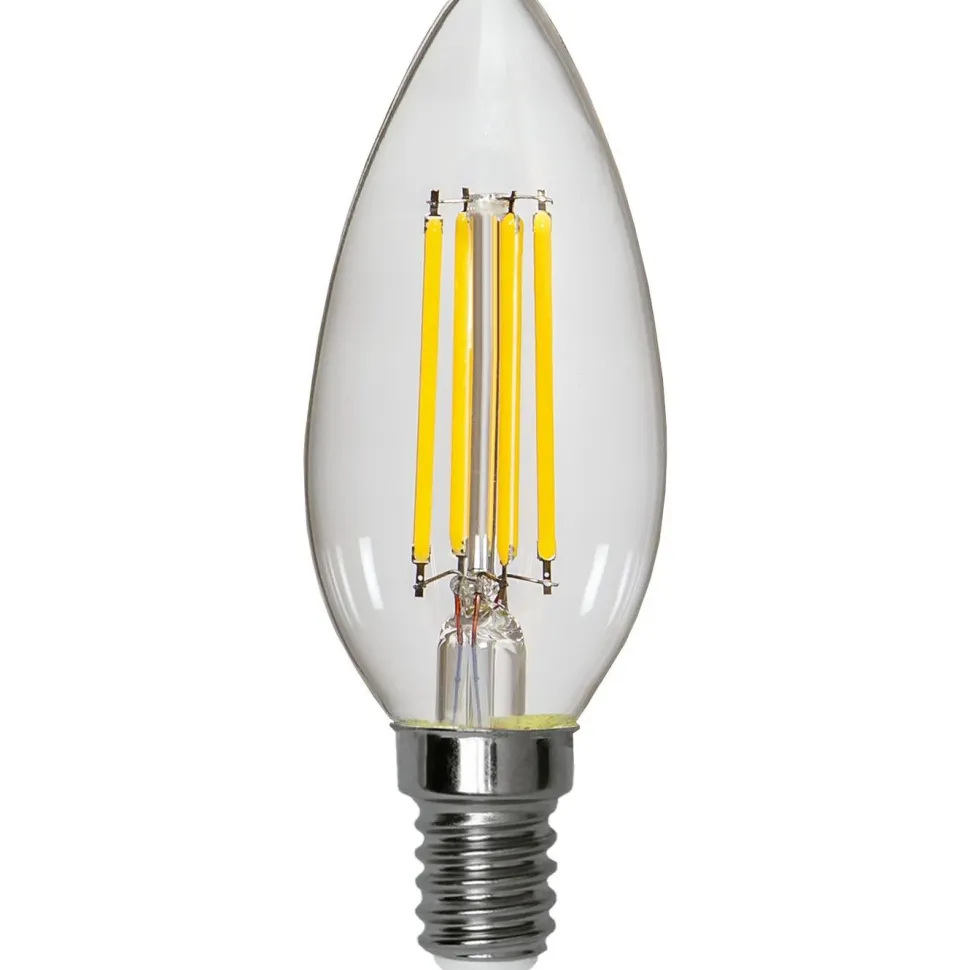 LED-kynttilälamppu Star Trading 351-07 Ø35x97mm E14 kirkas 5.9W 3000K 806lm