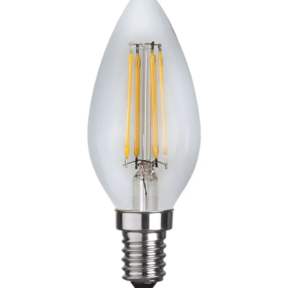 LED-kynttilälamppu Star Trading 351-03-1 Ø35x98mm E14 kirkas 4.2W 2700K 470lm