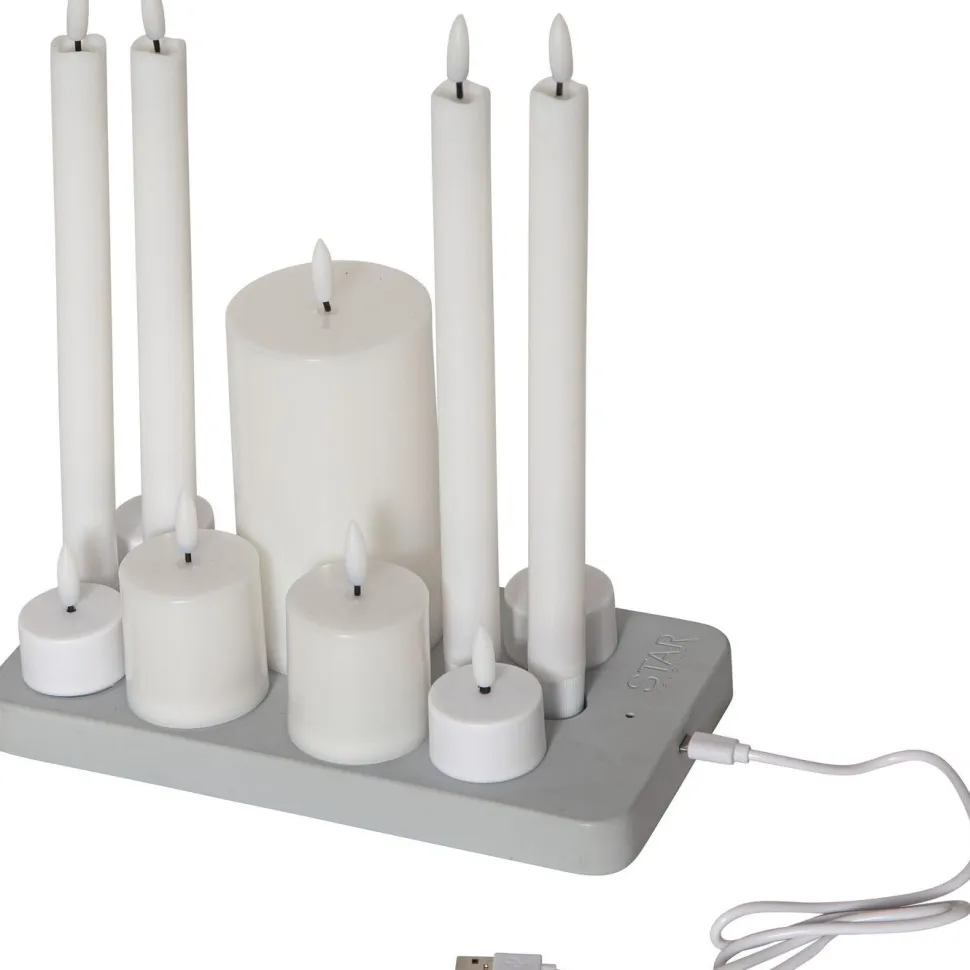 LED-kynttiläsetti Star Trading Flamme Charge Mix, ladattava