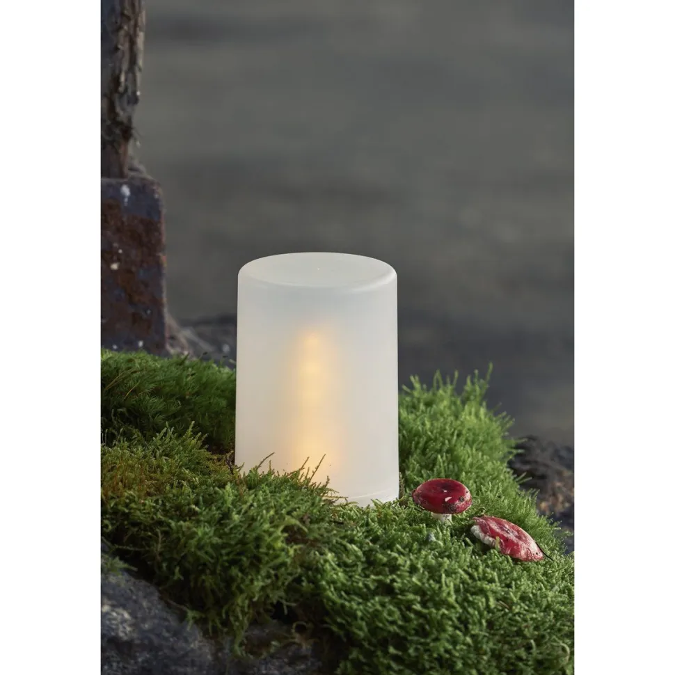 LED-kynttilä Star Trading Flame Candle, 14.5cm, valkoinen