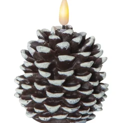 LED-kynttilä Star Trading Flamme Cone, 10.5cm, ruskea