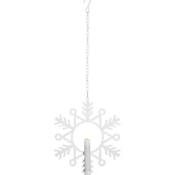 LED-kynttilä Star Trading Flamme Snow, 24x3x29cm, valkoinen