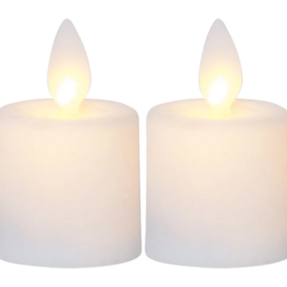 LED-kynttilä Star Trading M-Twinkle, 6cm, 2kpl, valkoinen