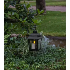 LED-kynttilä Star Trading Paula, hämäräsensorilla, 11.5cm, beige