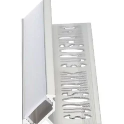LED-laattalista/ulkokulma Euroshrink 300A, 45°, alumiini, 12mm x 2.5m, mattahopea