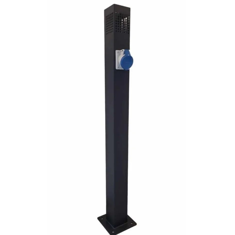 LED-laiturivalaisin Savorak, 99cm, pistorasialla, rst, musta