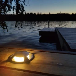 LED-laiturivalaisin FTLIGHT Marina IV 1,5W 24V 3000K IP67 musta alumiini