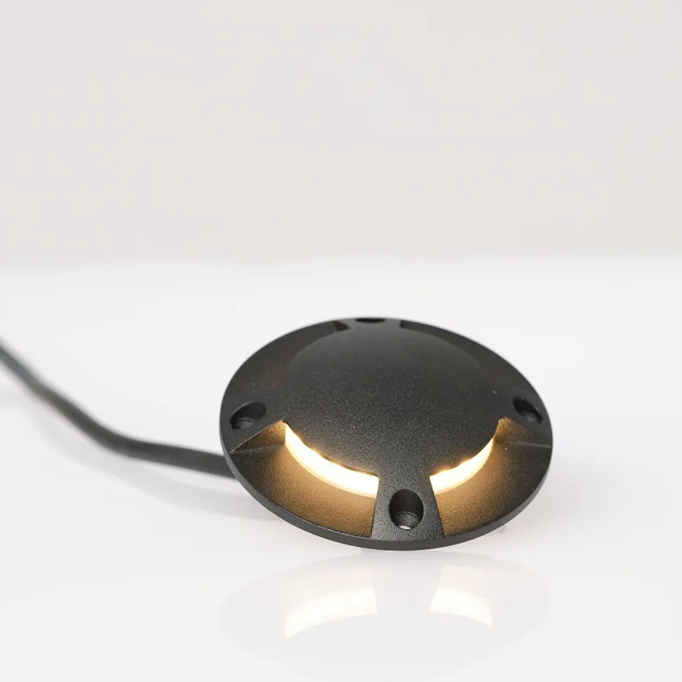 LED-laiturivalaisin FTLIGHT Marina IV 1,5W 24V 3000K IP67 musta alumiini