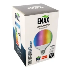 LED-lamppu Emax Smart Home WIFI G95/E27 9 W 900 lm RGB+CCT 2700-6500 K himmennettävä