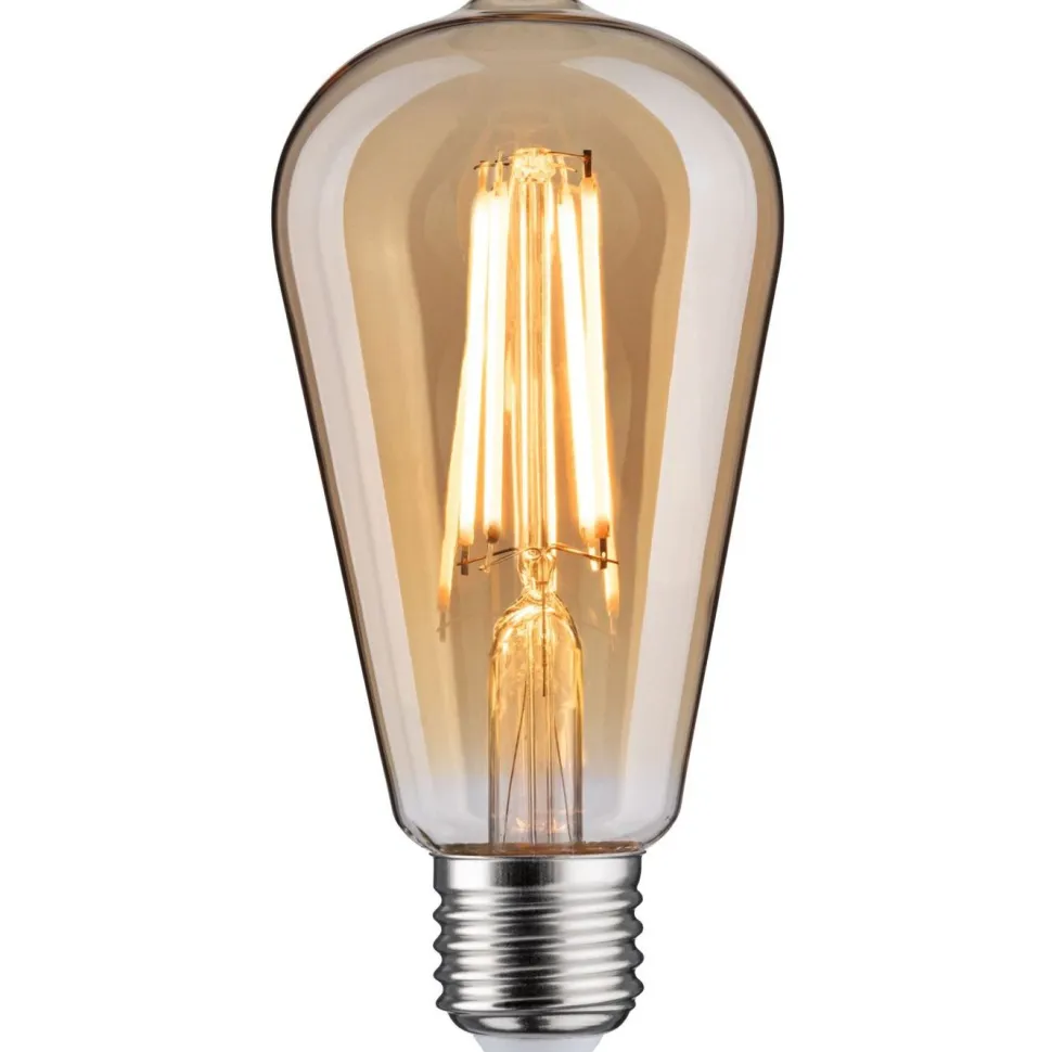 LED-lamppu Paulmann 1879 Filament Rustika E27 470lm 6W 1800K 3-Step-Dim himmennettävä kulta