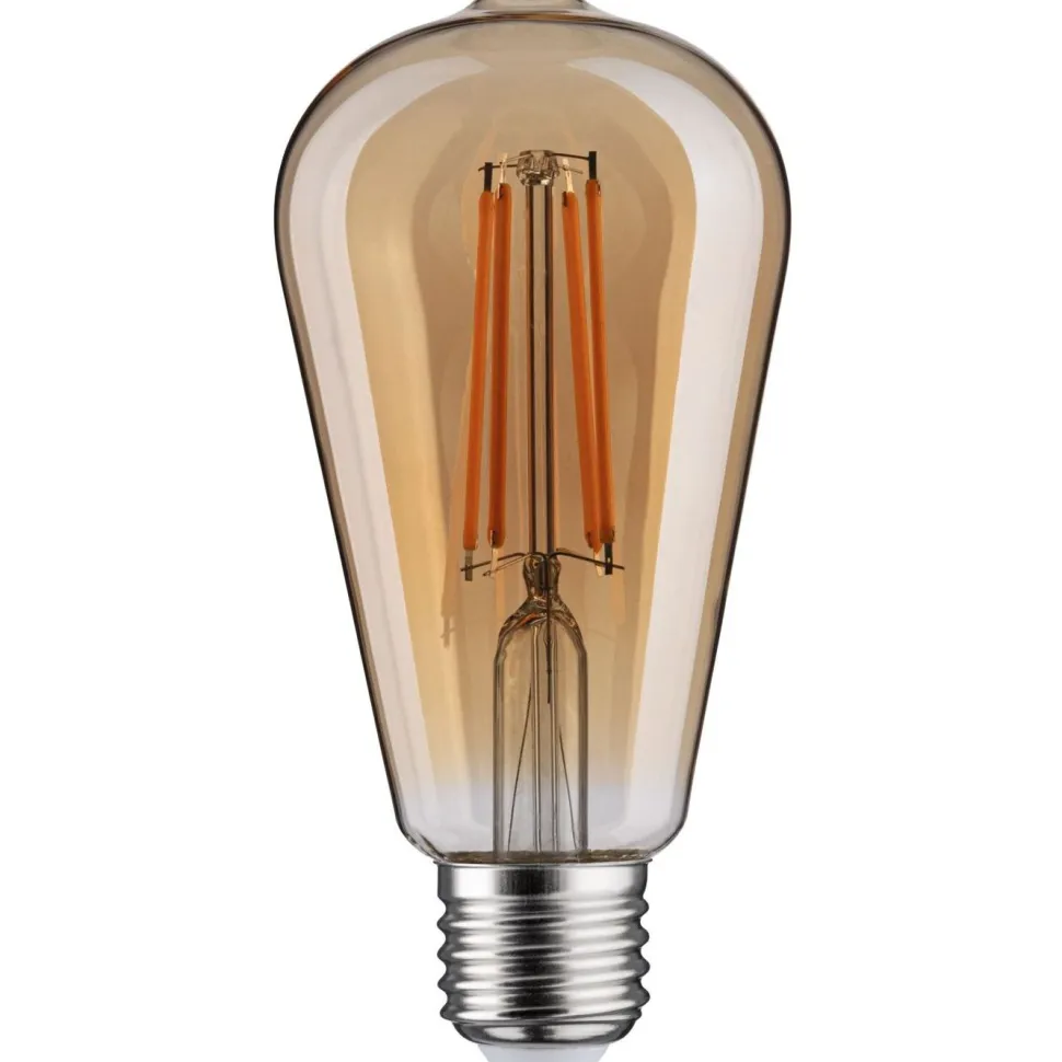 LED-lamppu Paulmann 1879 Filament Rustika E27 470lm 6W 1800K 3-Step-Dim himmennettävä kulta