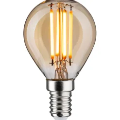 LED-lamppu Paulmann 1879 Filament Drop E14 450lm 4.9W 1800K 3-Step-Dim himmennettävä kulta