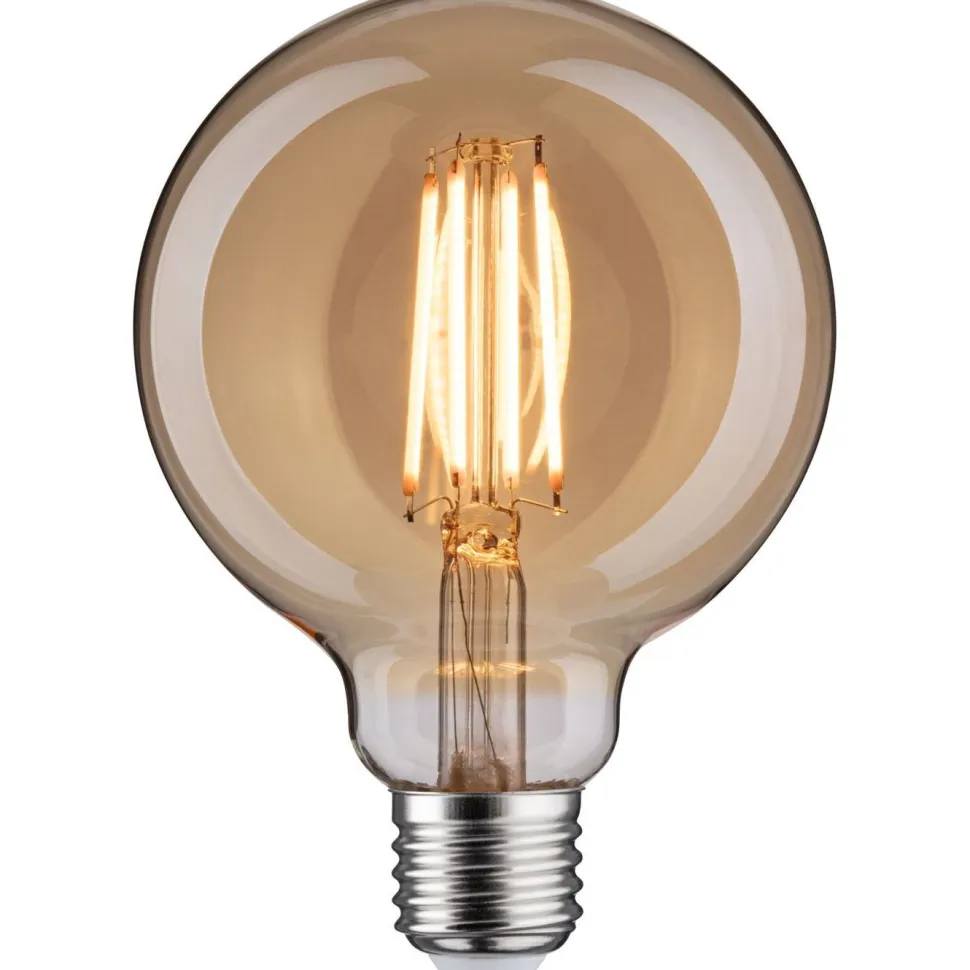 LED-lamppu Paulmann 1879 Filament Globe G95 E27 470lm 6W 1800K 3-Step-Dim himmennettävä kulta