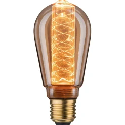 LED-lamppu Paulmann Inner Glow Edition Corn Corn Spiral, E27, 120lm, 3.6W, 1800K, himmennettävä, kulta