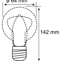 LED-lamppu Paulmann Inner Glow Edition Corn Corn Spiral, E27, 120lm, 3.6W, 1800K, himmennettävä, kulta
