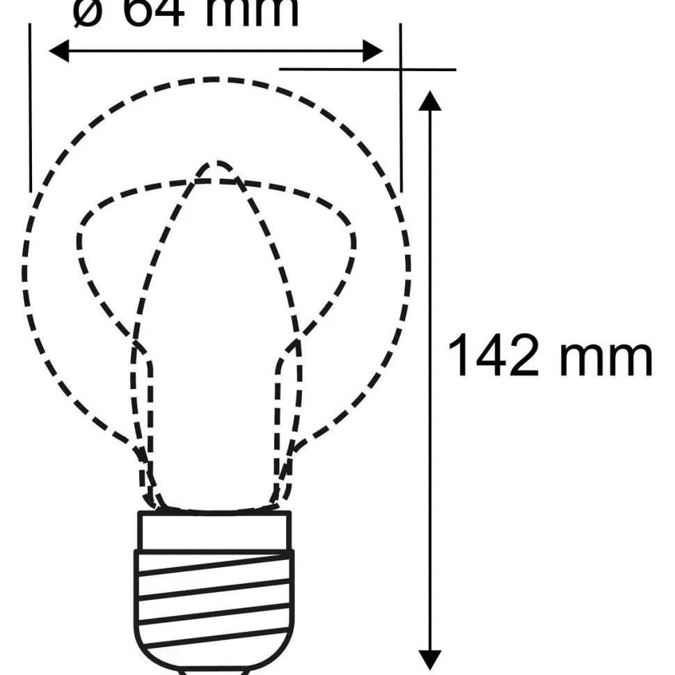 LED-lamppu Paulmann Inner Glow Edition Corn Corn Spiral, E27, 120lm, 3.6W, 1800K, himmennettävä, kulta