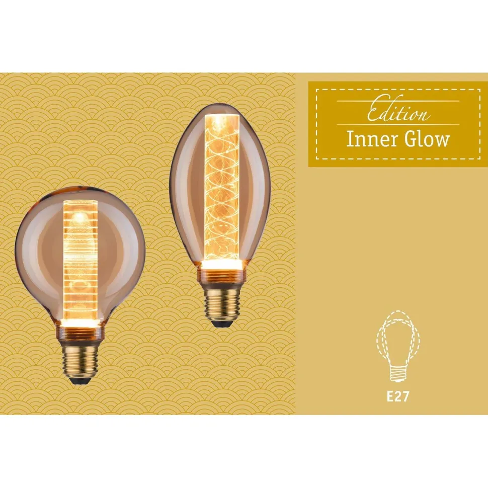 LED-lamppu Paulmann Inner Glow Edition Corn Arc, E27, 80lm, 3.5W, 1800K, savulasi