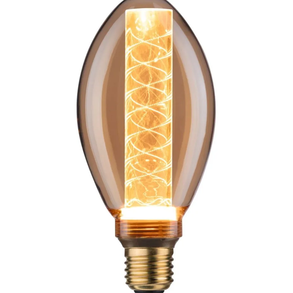 LED-lamppu Paulmann Inner Glow Edition Pear Spiral, E27, 230lm, 4W, 1800K, kulta
