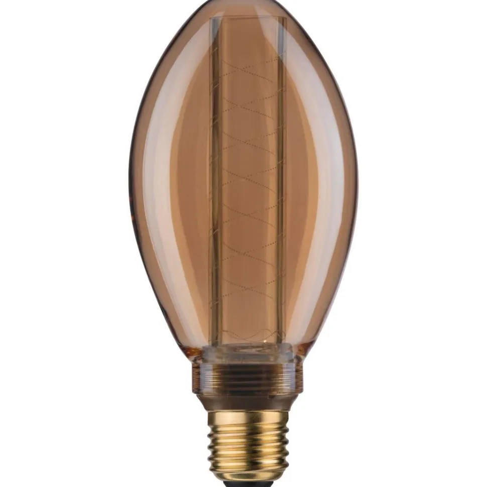 LED-lamppu Paulmann Inner Glow Edition Pear Spiral, E27, 230lm, 4W, 1800K, kulta