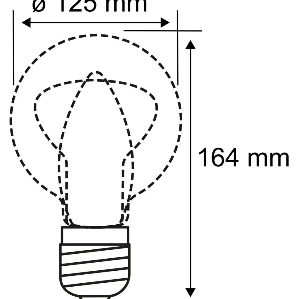 LED-lamppu Paulmann Inner Glow Edition Globe Helix, E27, 180lm, 3.5W, 1800K, kulta