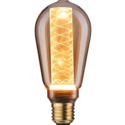 LED-lamppu Paulmann Inner Glow Edition Corn Spiral, E27, 230lm, 4W, 1800K, kulta