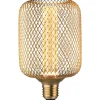LED-lamppu Paulmann Metallic Glow Illuminant Zyl, E27, Spiral, 200lm, 4.2W, 1800K, messinki