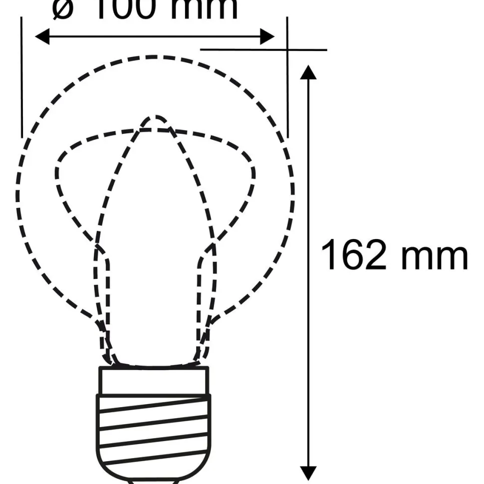 LED-lamppu Paulmann Metallic Glow Illuminant Zyl, E27, Helix, 130lm, 3.5W, 1800K, messinki