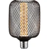 LED-lamppu Paulmann Metallic Glow Illuminant Zyl, E27, Spiral, 200lm, 4.2W, 1800K, musta