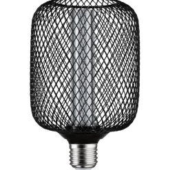 LED-lamppu Paulmann Metallic Glow Illuminant Zyl, E27, Spiral, 200lm, 4.2W, 1800K, musta