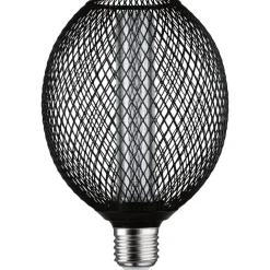 LED-lamppu Paulmann Metallic Glow Globe, E27, Spiral, 200lm, 4.2W, 1800K, musta