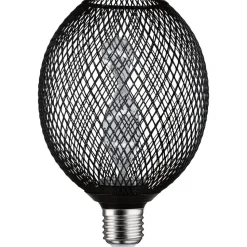 LED-lamppu Paulmann Metallic Glow Globe, E27, Helix, 110lm, 3.5W, 1800K, musta
