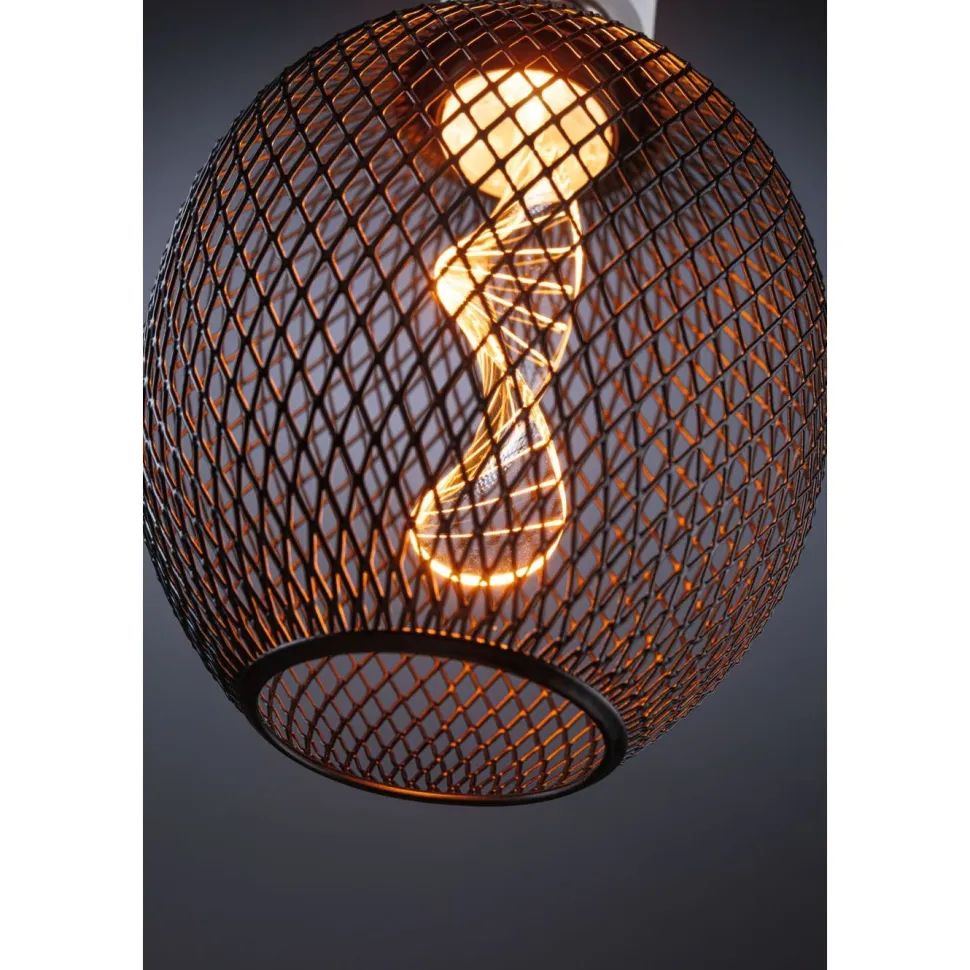 LED-lamppu Paulmann Metallic Glow Globe, E27, Helix, 110lm, 3.5W, 1800K, musta