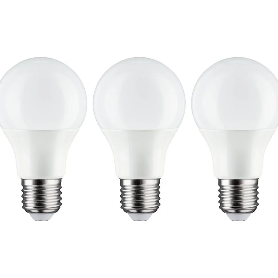 LED-lamppu Paulmann Pear, E27, 806lm, 8W, 2700K, opaali, 3kpl