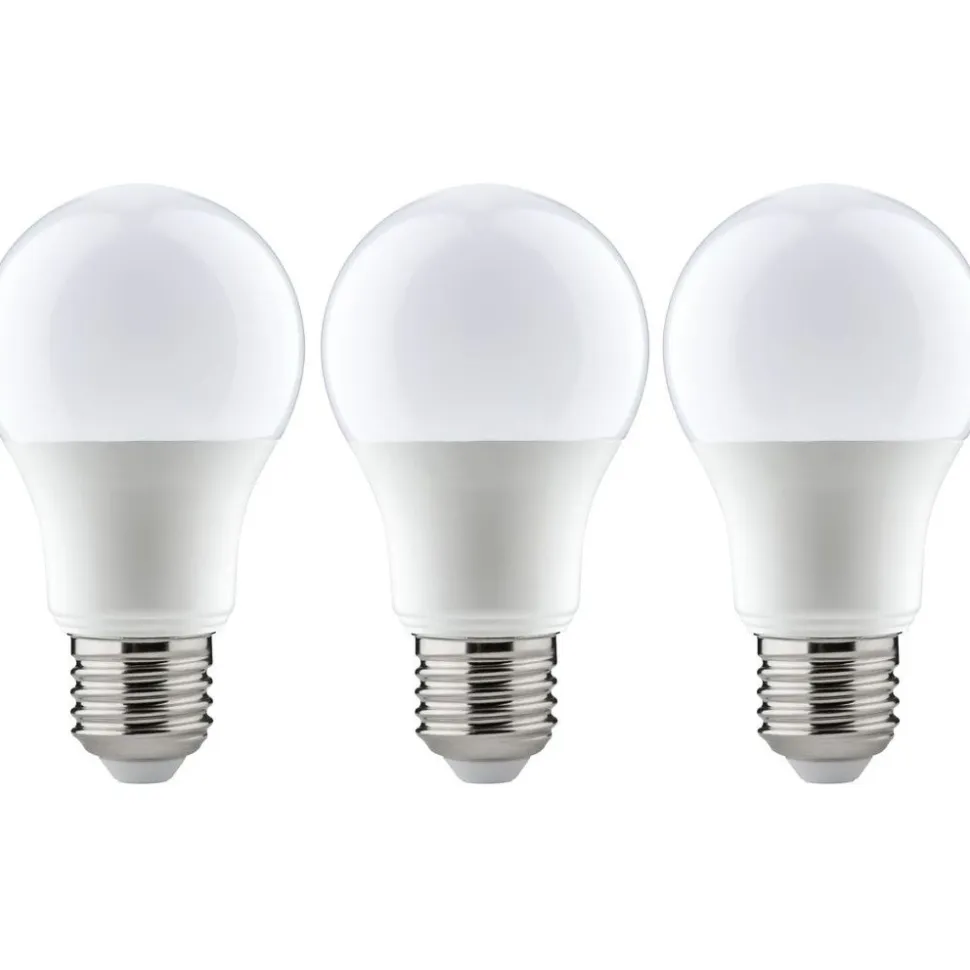 LED-lamppu Paulmann Pear, E27, 806lm, 8W, 2700K, opaali, 3kpl