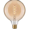 LED-lamppu Paulmann Rustic Shine Globe, 230V, 300lm, 4.2W, 1800K, himmennettävä, kulta